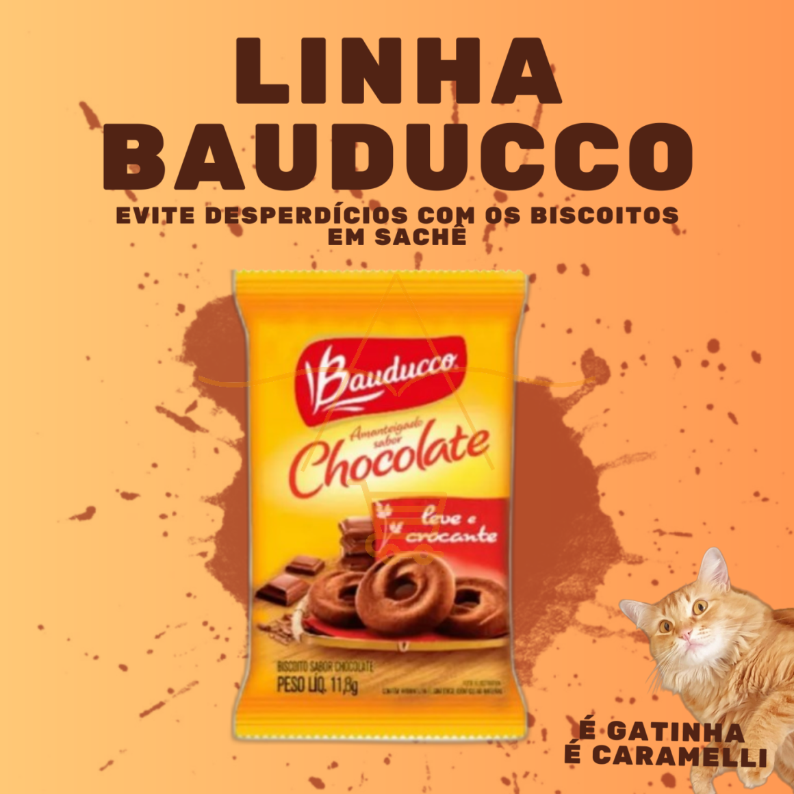 BISCOITO CHOCOLATE BAUDUCCO SACHÊ 11,8G, Só Cestas ©